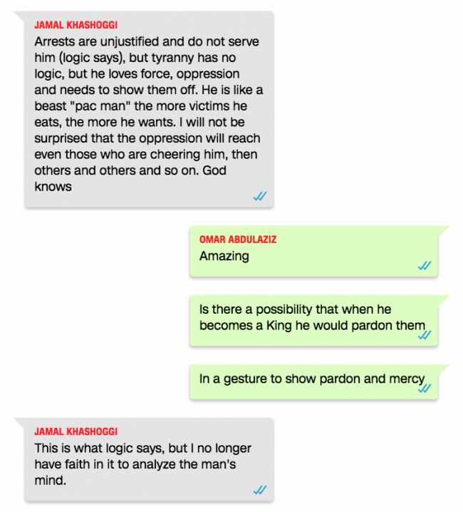 Kaşıkçı'nın WhatsApp yazışmaları öldürülmesinde rol oynamış olabilir